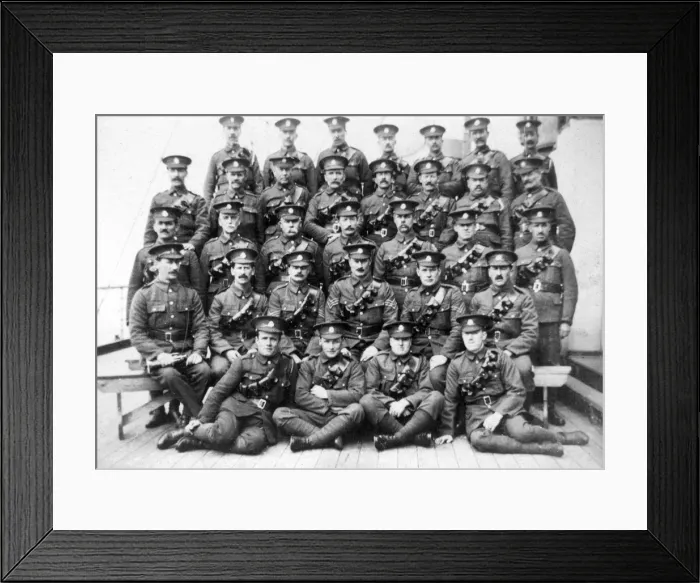 Framed Print : British troops on prison ship Royal Edward moored just off Southend, November 1914 Framed Print : British troops on prison ship Royal Edward moored just off Southend, November 1914