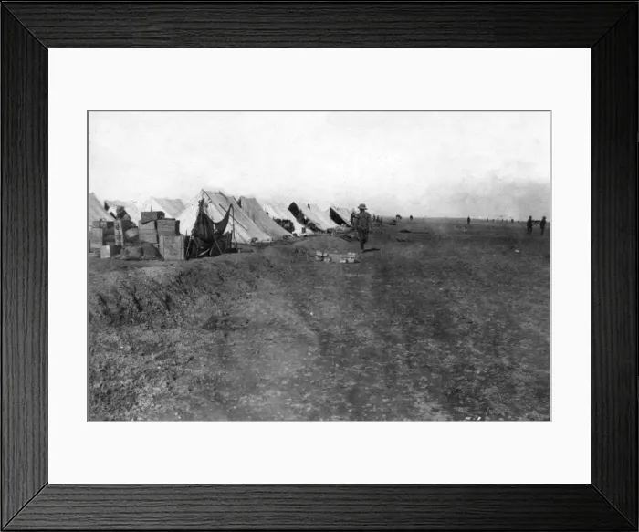 Framed Print : British 1 / 5 RWR camp, near Baghdad, 1918 Framed Print : British 1 / 5 RWR camp, near Baghdad, 1918