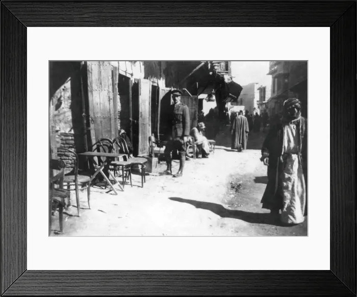 Framed Print : Baghdad bazaar, 1918 Framed Print : Baghdad bazaar, 1918