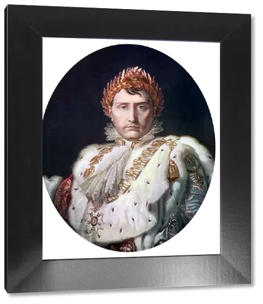 Napoleon I in his coronation robe, c1804, (c1920)