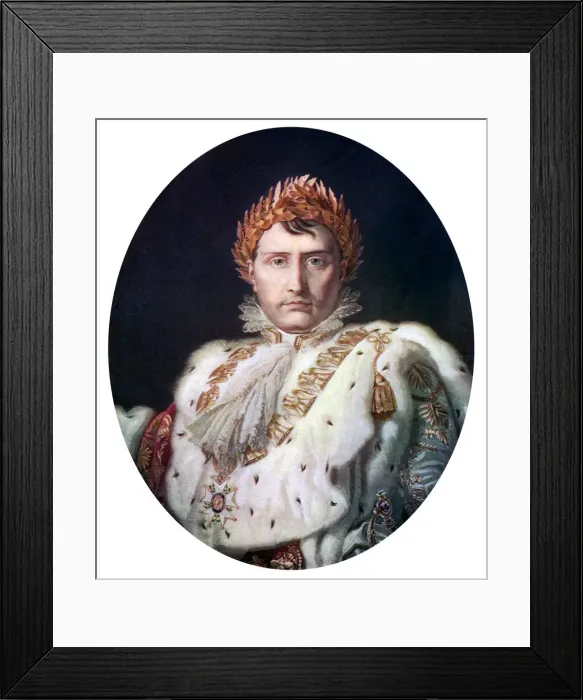 Framed Print : Napoleon I in his coronation robe, c1804, (c1920) Framed Print : Napoleon I in his coronation robe, c1804, (c1920)