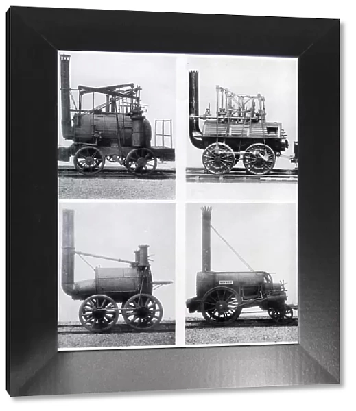 Early locomotives, 19th century, (c1920)