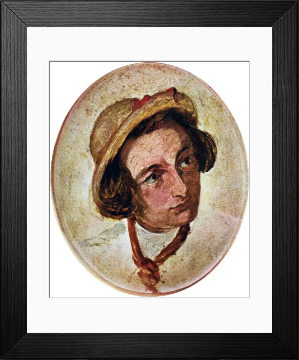 Framed Print : Dickens in the character of Sir Charles Coldstream, 1850s, (c1920). Artist: Augustus Leopold Egg