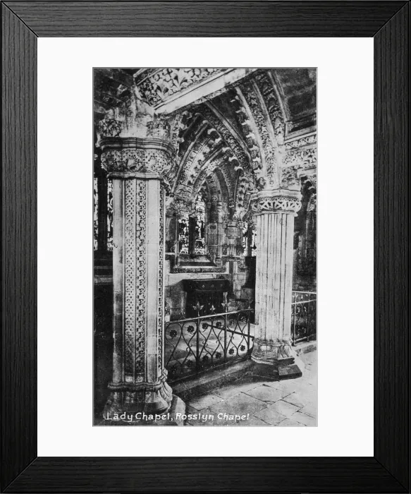 Framed Print : Lady Chapel, Rosslyn Chapel, Midlothian, Scotland, 20th century Framed Print : Lady Chapel, Rosslyn Chapel, Midlothian, Scotland, 20th century