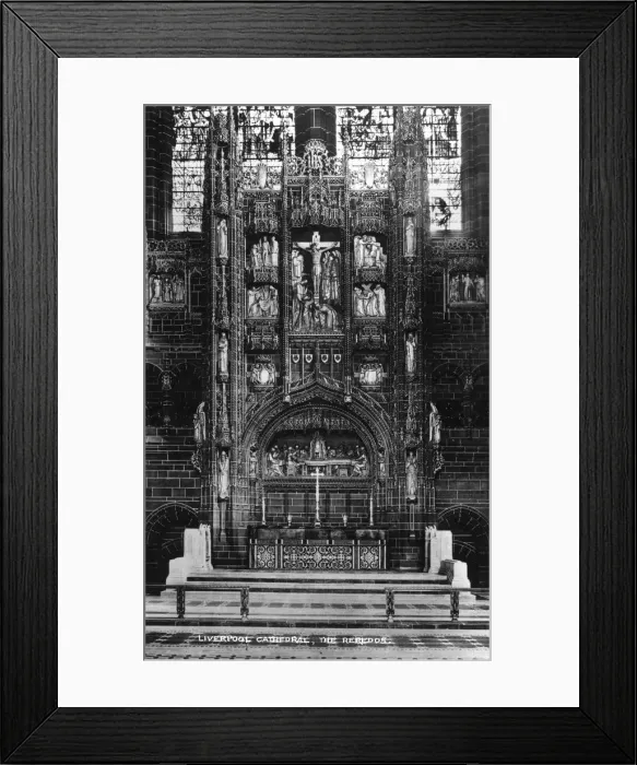 Framed Print : The reredos in Liverpool Cathedral, 20th century Framed Print : The reredos in Liverpool Cathedral, 20th century