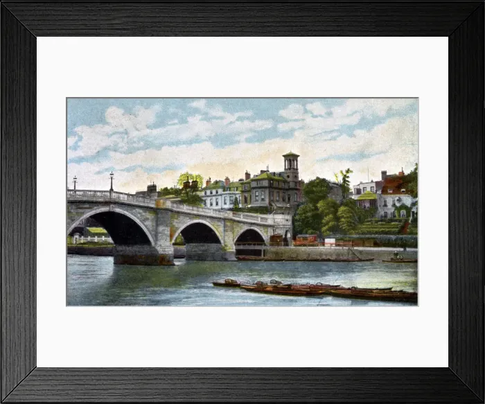 Framed Print : Richmond bridge, 20th century Framed Print : Richmond bridge, 20th century