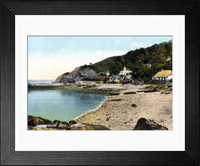 Framed Print : Babbacombe bay, Torquay, Devon, 20th century. Artist: Francis Frith Framed Print : Babbacombe bay, Torquay, Devon, 20th century. Artist: Francis Frith