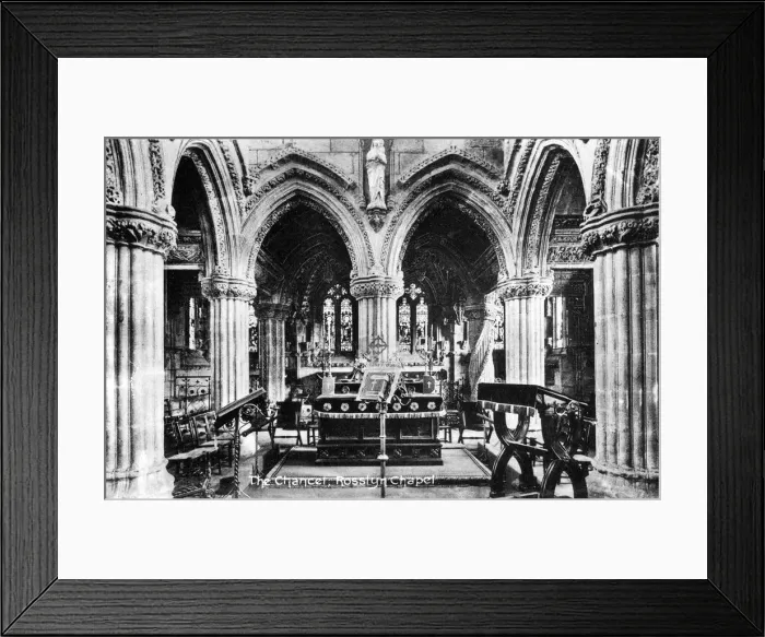 Framed Print : The Chancel, Rosslyn Chapel, Midlothian, Scotland, 20th century Framed Print : The Chancel, Rosslyn Chapel, Midlothian, Scotland, 20th century
