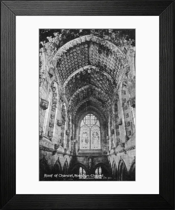 Framed Print : Roof of the Chancel, Rosslyn Chapel, Midlothian, Scotland, 20th century Framed Print : Roof of the Chancel, Rosslyn Chapel, Midlothian, Scotland, 20th century