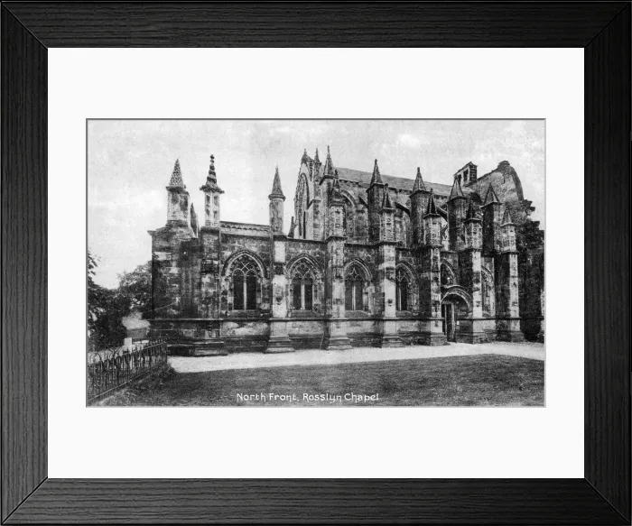 Framed Print : North front, Rosslyn Chapel, Midlothian, Scotland, 20th century Framed Print : North front, Rosslyn Chapel, Midlothian, Scotland, 20th century