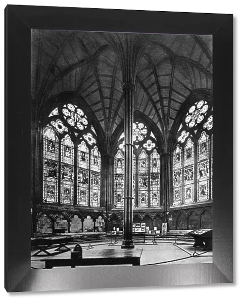 Chapter House, Westminster Abbey, 20th century. Artist: Valentine & Sons