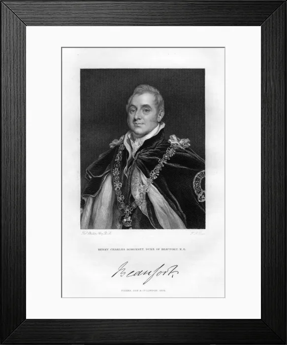 Framed Print : Henry Charles Somerset, Duke of Beaufort, 1829. Artist: Thomas Phillips Framed Print : Henry Charles Somerset, Duke of Beaufort, 1829. Artist: Thomas Phillips