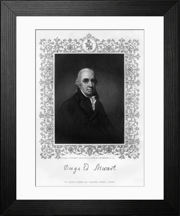 Framed Print : Dugald Stewart, 19th century. Artist: William Home Lizars Framed Print : Dugald Stewart, 19th century. Artist: William Home Lizars