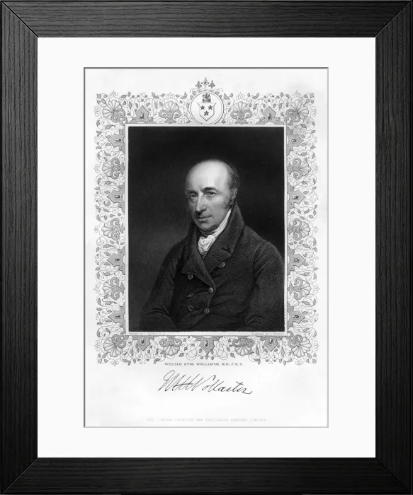 Framed Print : William Hyde Wollaston, Physiologist, chemist and physicist, 19th century. Artist: William Hyde Wollaston