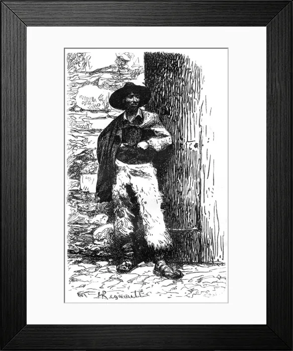Framed Print : Shepherd of the Italian countryside, 19th century. Artist: Henri Alexandre Georges Regnault Framed Print : Shepherd of the Italian countryside, 19th century. Artist: Henri Alexandre Georges Regnault