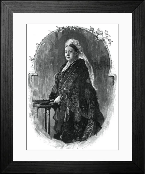 Framed Print : Queen Victoria, 1887, (1900). Artist: Lafayette Framed Print : Queen Victoria, 1887, (1900). Artist: Lafayette