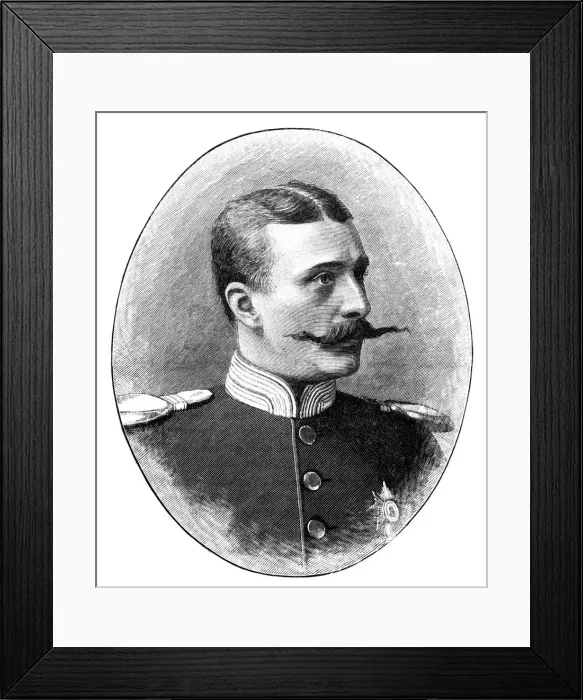 Framed Print : Prince Henry of Battenberg, (1900). Artist: Theodor Prumm Framed Print : Prince Henry of Battenberg, (1900). Artist: Theodor Prumm