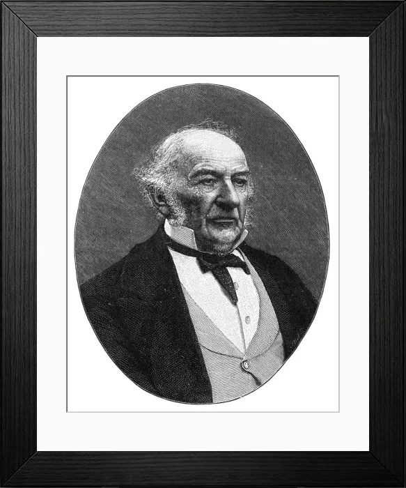 Framed Print : William Ewart Gladstone, British Liberal Party statesman and Prime Minister, c1890. Artist: Elliott & Fry Framed Print : William Ewart Gladstone, British Liberal Party statesman and Prime Minister, c1890. Artist: Elliott & Fry