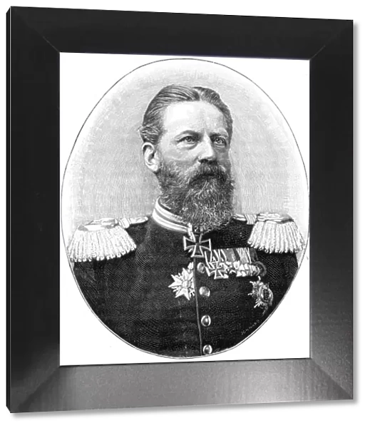 Frederick III, King of Prussia and Emperor of Germany while still Crown Prince, (1900). Artist: Reichard & Lindner