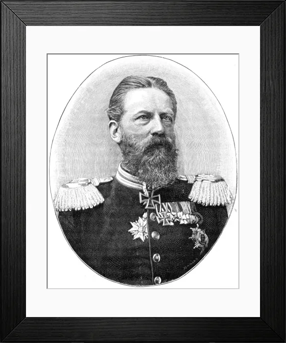 Framed Print : Frederick III, King of Prussia and Emperor of Germany while still Crown Prince, (1900). Artist: Reichard & Lindner Framed Print : Frederick III, King of Prussia and Emperor of Germany while still Crown Prince, (1900). Artist: Reichard & Lindner