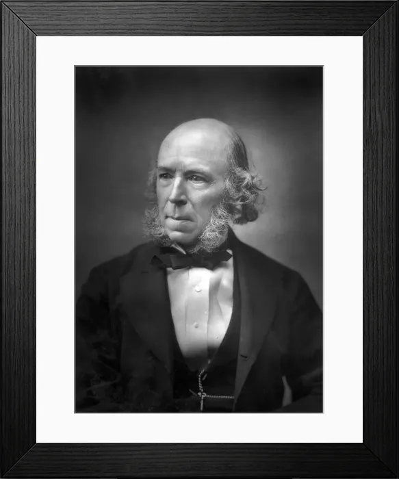 Framed Print : Herbert Spencer (1820-1903), late 19th century Framed Print : Herbert Spencer (1820-1903), late 19th century