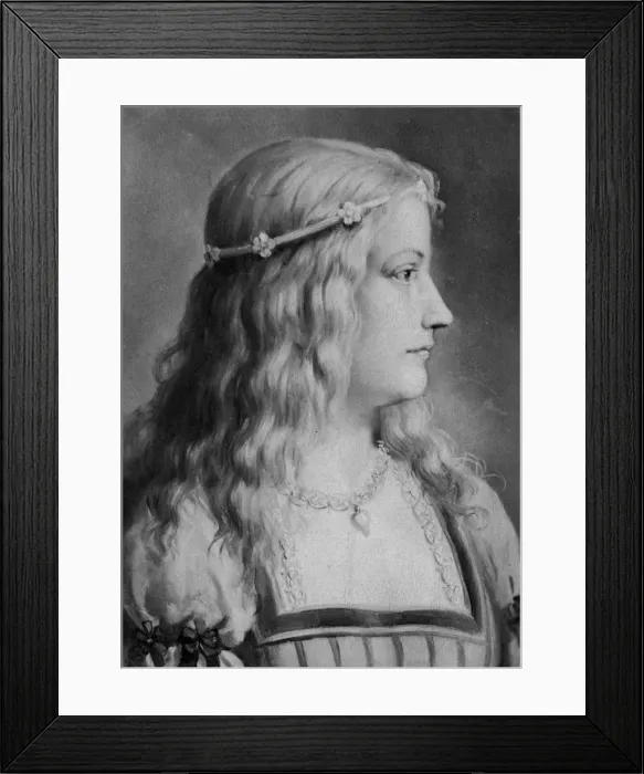Framed Print : Lucrezia Borgia (1480-1519), c 18th century. Artist: E Hader Framed Print : Lucrezia Borgia (1480-1519), c 18th century. Artist: E Hader