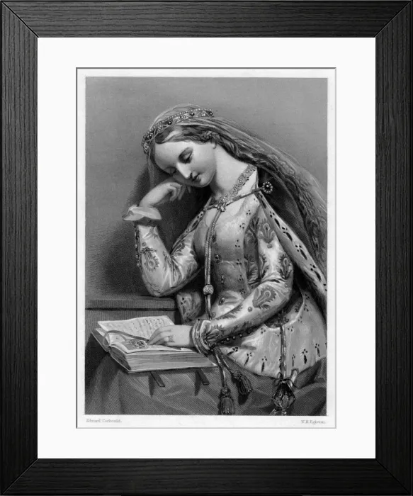 Framed Print : Elizabeth of York, Queen Consort of King Henry VII of England, (19th century). Artist: WH Egleton Framed Print : Elizabeth of York, Queen Consort of King Henry VII of England, (19th century). Artist: WH Egleton