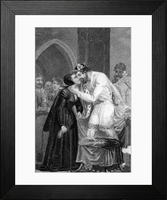 Framed Print : Edward IV receiving the widows contribution, 15th century (19th century). Artist: Mackenzie Framed Print : Edward IV receiving the widows contribution, 15th century (19th century). Artist: Mackenzie