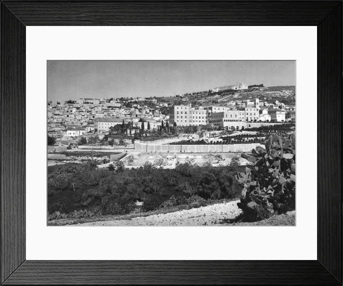 Framed Print : Nazareth, 1937. Artist: Martin Hurlimann Framed Print : Nazareth, 1937. Artist: Martin Hurlimann