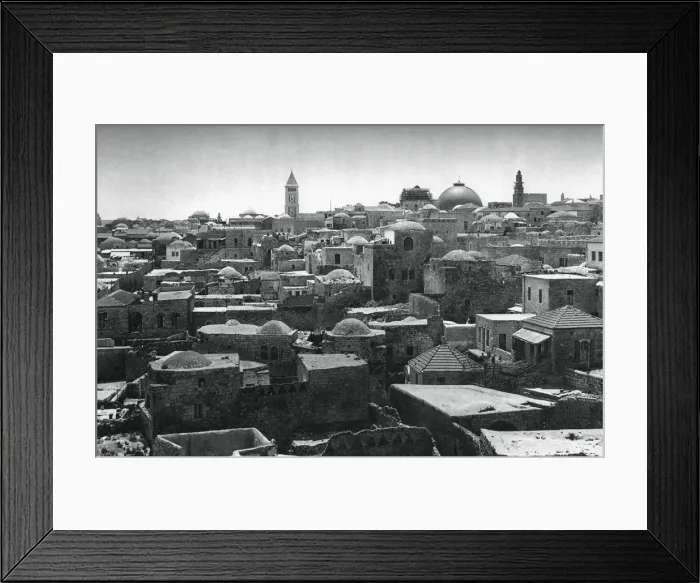 Framed Print : Jerusalem and Dome of the Church of the Holy Sepulchre, 1937. Artist: Martin Hurlimann Framed Print : Jerusalem and Dome of the Church of the Holy Sepulchre, 1937. Artist: Martin Hurlimann