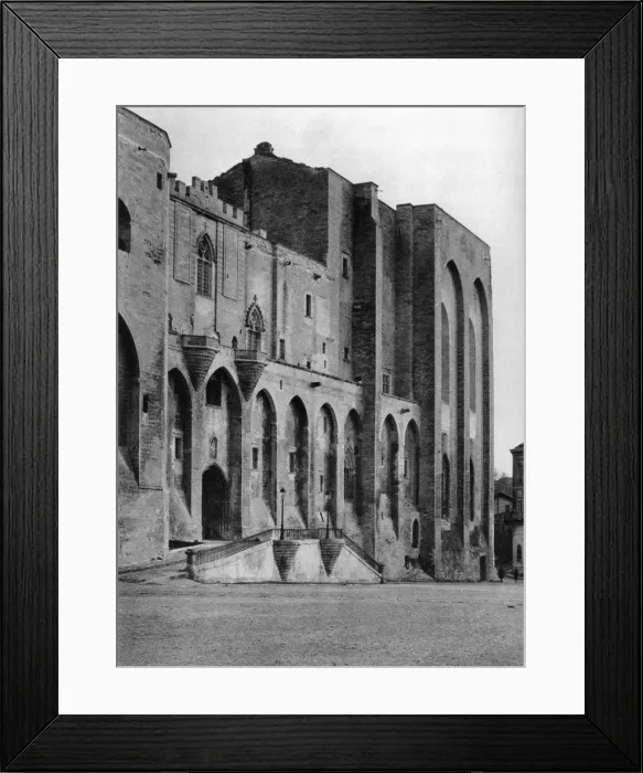 Framed Print : Papal Palace, Avignon, France, 1937. Artist: Martin Hurlimann Framed Print : Papal Palace, Avignon, France, 1937. Artist: Martin Hurlimann