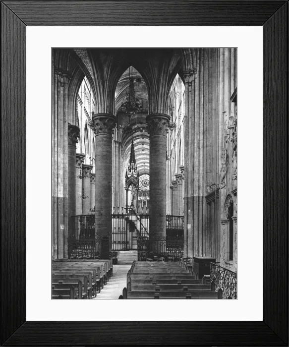 Framed Print : Interior of Rouen Cathedral, France, 1937. Artist: Martin Hurlimann Framed Print : Interior of Rouen Cathedral, France, 1937. Artist: Martin Hurlimann