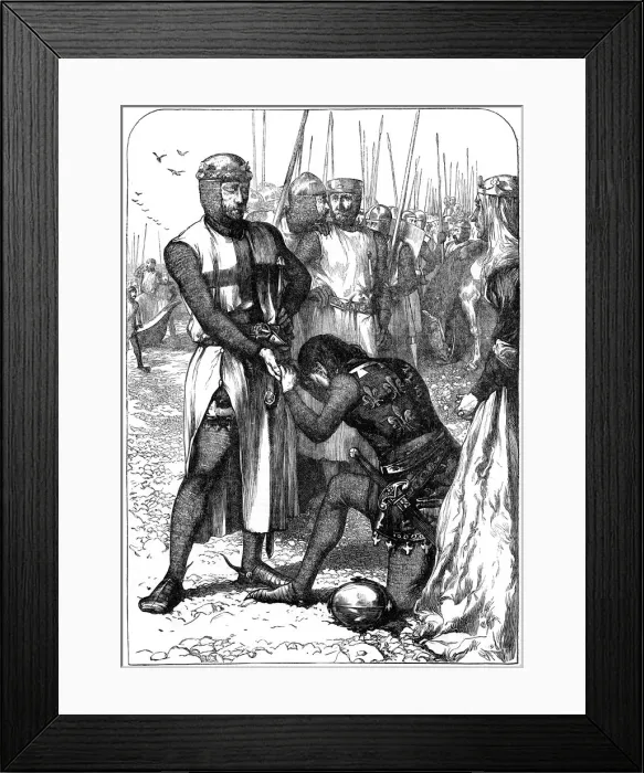 Framed Print : Queen Eleanor intercedes for John Framed Print : Queen Eleanor intercedes for John