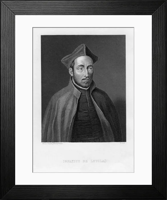 Framed Print : Ignatius of Loyola, Superior General of the Society of Jesus. Artist: W Holl Framed Print : Ignatius of Loyola, Superior General of the Society of Jesus. Artist: W Holl