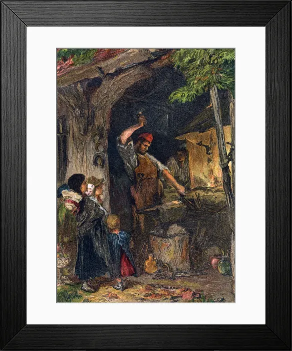 Framed Print : The village blacksmith Framed Print : The village blacksmith