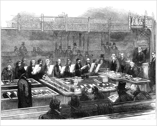 Swearing in members of the new parliament, 19th century