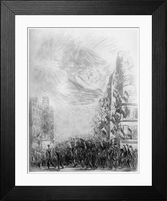 Framed Print : 2nd August, c1840-1900 (1924). Artist: Theophile Steinlen Framed Print : 2nd August, c1840-1900 (1924). Artist: Theophile Steinlen