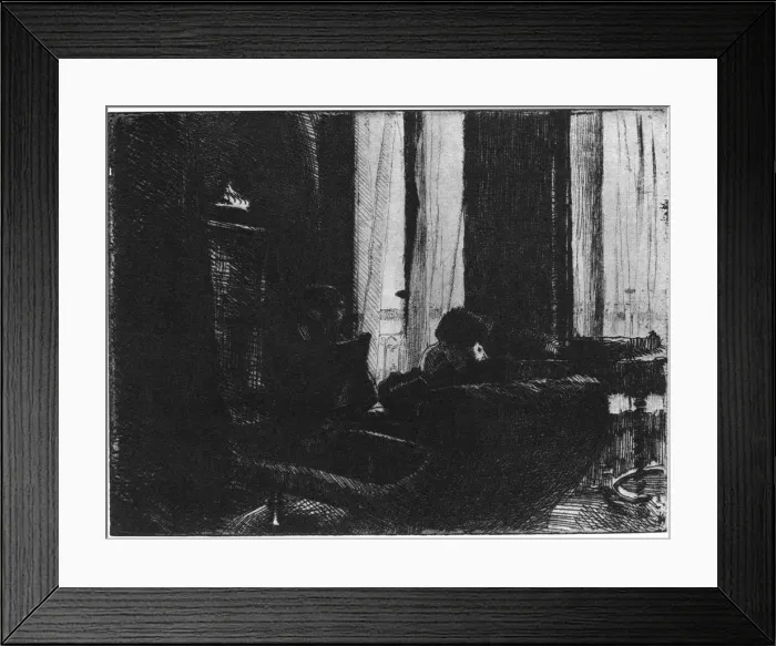 Framed Print : La Liseuse, c1870-1930 (1924). Artist: Paul Albert Besnard Framed Print : La Liseuse, c1870-1930 (1924). Artist: Paul Albert Besnard