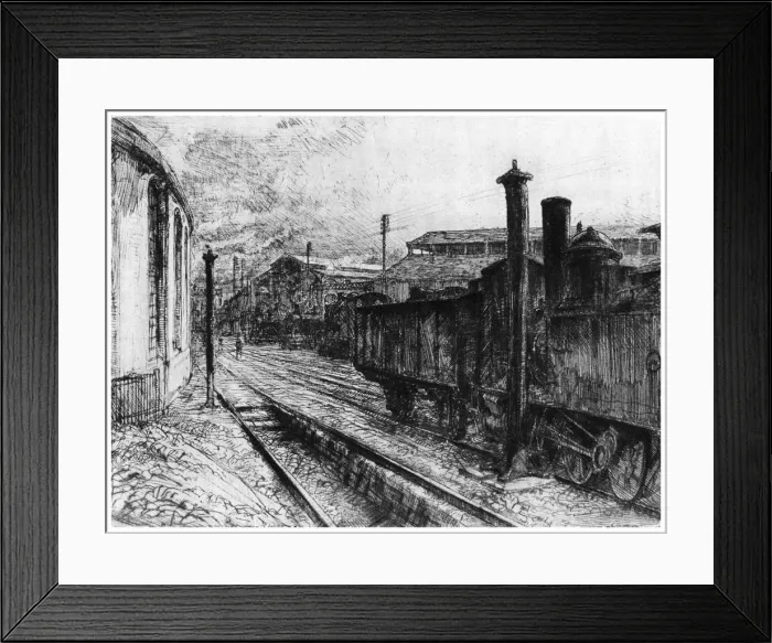 Framed Print : Gare St Lazare, c1900-1915 (1924). Artist: Charles Heyman Framed Print : Gare St Lazare, c1900-1915 (1924). Artist: Charles Heyman