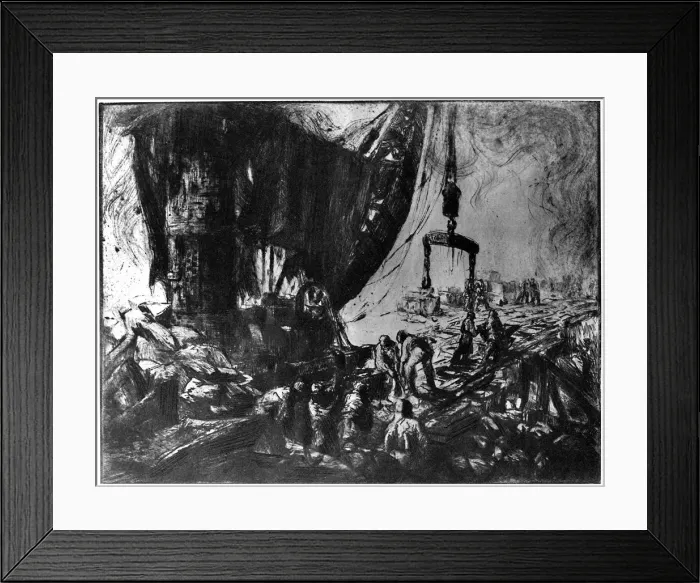 Framed Print : La Chantier, (The Factory), 1924. Artist: Dominique Jouvet-Magron Framed Print : La Chantier, (The Factory), 1924. Artist: Dominique Jouvet-Magron