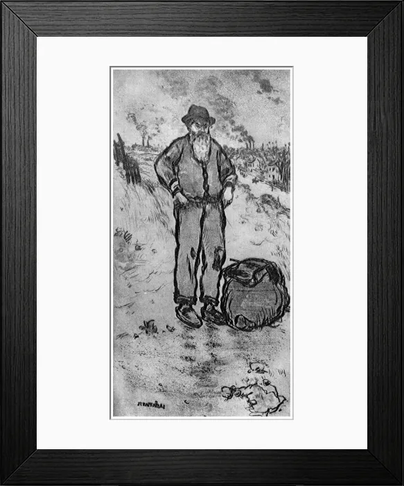 Framed Print : Le Chemineau, c1870-1920 (1924). Artist: Jean Francois Raffaelli Framed Print : Le Chemineau, c1870-1920 (1924). Artist: Jean Francois Raffaelli
