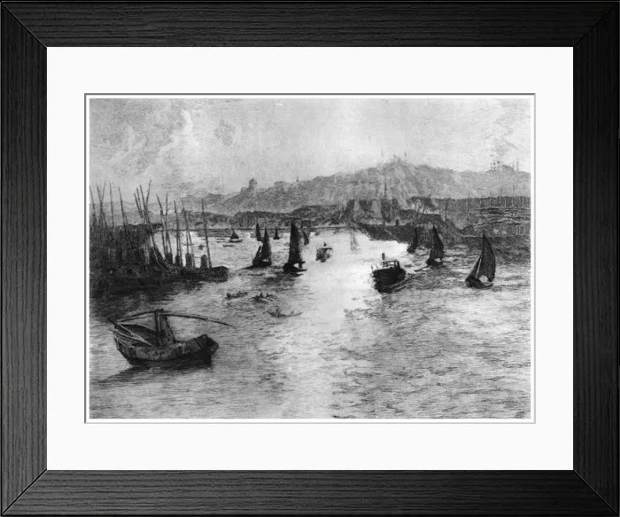 Framed Print : La Corne d Or, Constantinople, c1885-1910 (1924). Artist: Alexandre Lunois Framed Print : La Corne d Or, Constantinople, c1885-1910 (1924). Artist: Alexandre Lunois