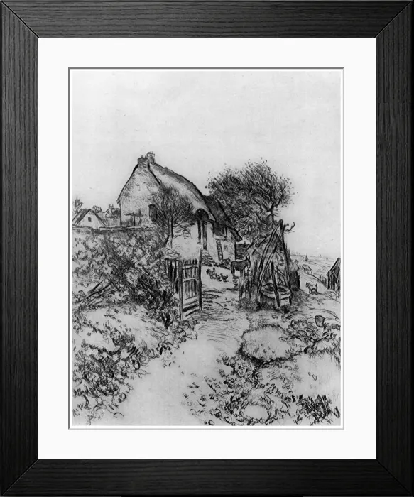 Framed Print : La Chaumiere, c1870-1920 (1924). Artist: Jean Francois Raffaelli Framed Print : La Chaumiere, c1870-1920 (1924). Artist: Jean Francois Raffaelli