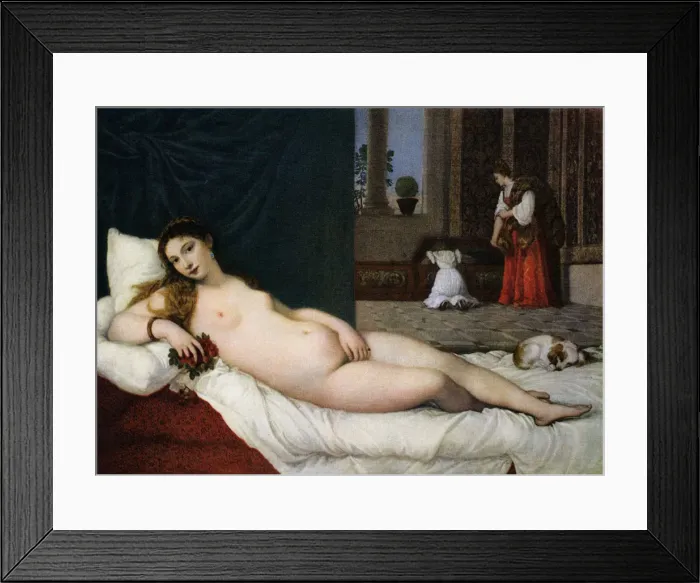 Framed Print : Venus of Urbino, c1538, (1937). Artist: Titian Framed Print : Venus of Urbino, c1538, (1937). Artist: Titian