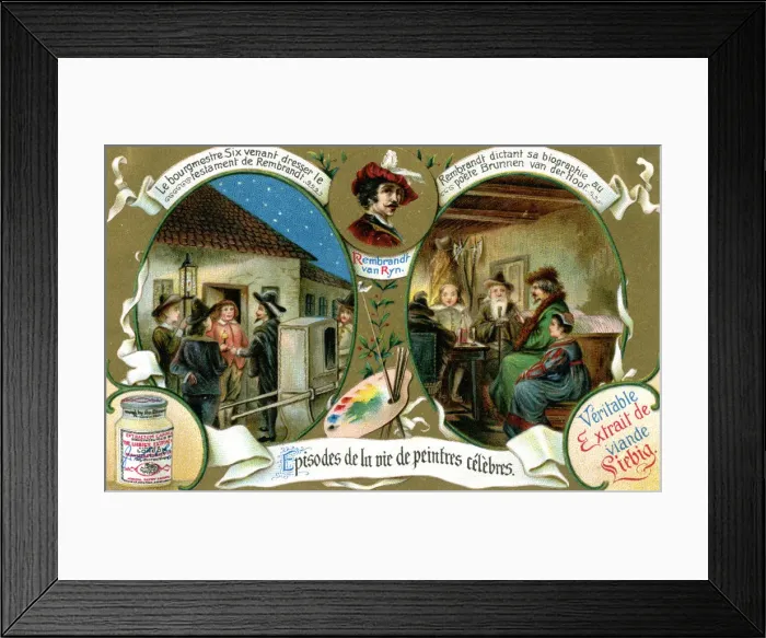 Framed Print : Episodes of the Life of Famous Painters: Rembrandt, (c1900) Framed Print : Episodes of the Life of Famous Painters: Rembrandt, (c1900)