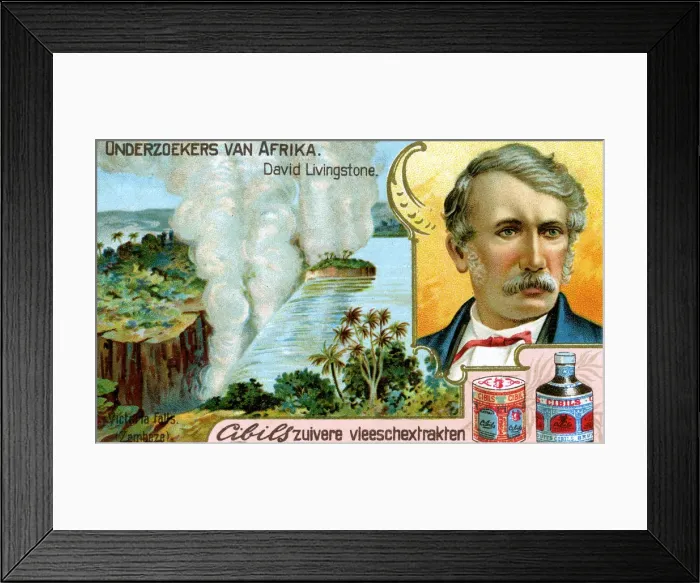 Framed Print : David Livingstone, Scottish missionary, (c1900) Framed Print : David Livingstone, Scottish missionary, (c1900)