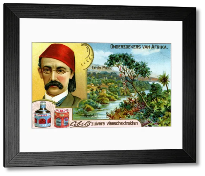 Framed Print : Emin Pasha, German doctor, linguist and administrator, (c1900) Framed Print : Emin Pasha, German doctor, linguist and administrator, (c1900)
