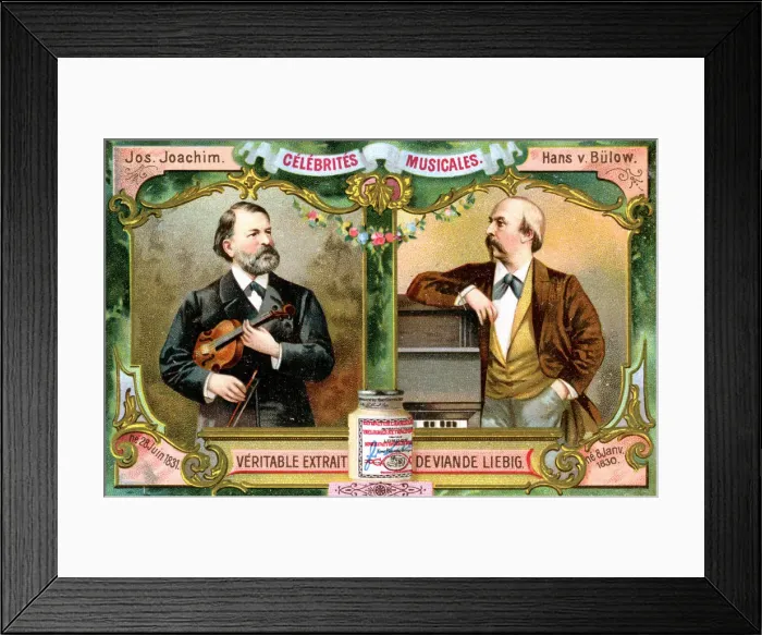Framed Print : Joseph Joachim and Hans von Bulow, c1900 Framed Print : Joseph Joachim and Hans von Bulow, c1900