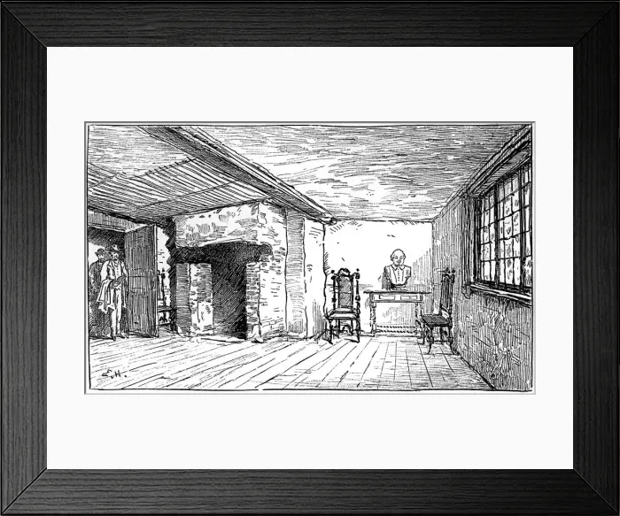Framed Print : The room in which Shakespeare was born, Stratford-upon-Avon, Warwickshire, 1885. Artist: Edward Hull Framed Print : The room in which Shakespeare was born, Stratford-upon-Avon, Warwickshire, 1885. Artist: Edward Hull