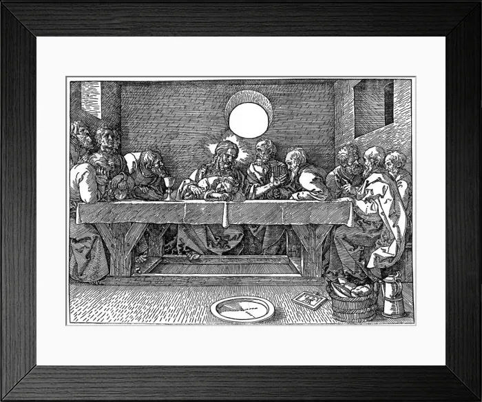 Framed Print : The Last Supper, 1523, (1936). Artist: Albrecht Durer Framed Print : The Last Supper, 1523, (1936). Artist: Albrecht Durer